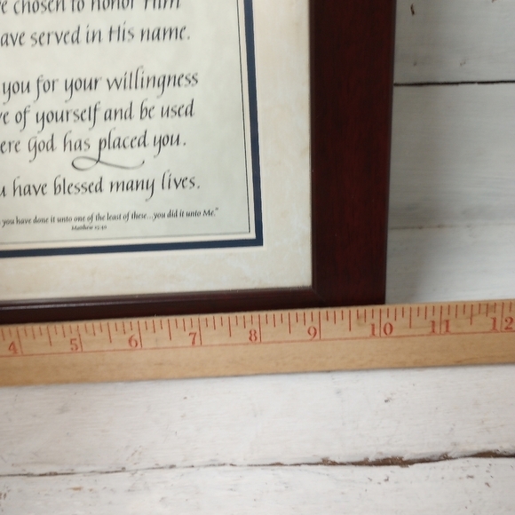Those Who Serve Framed Religious Art, Matthew 25:40 "Inasmuch as you have done i - Picture 9 of 10